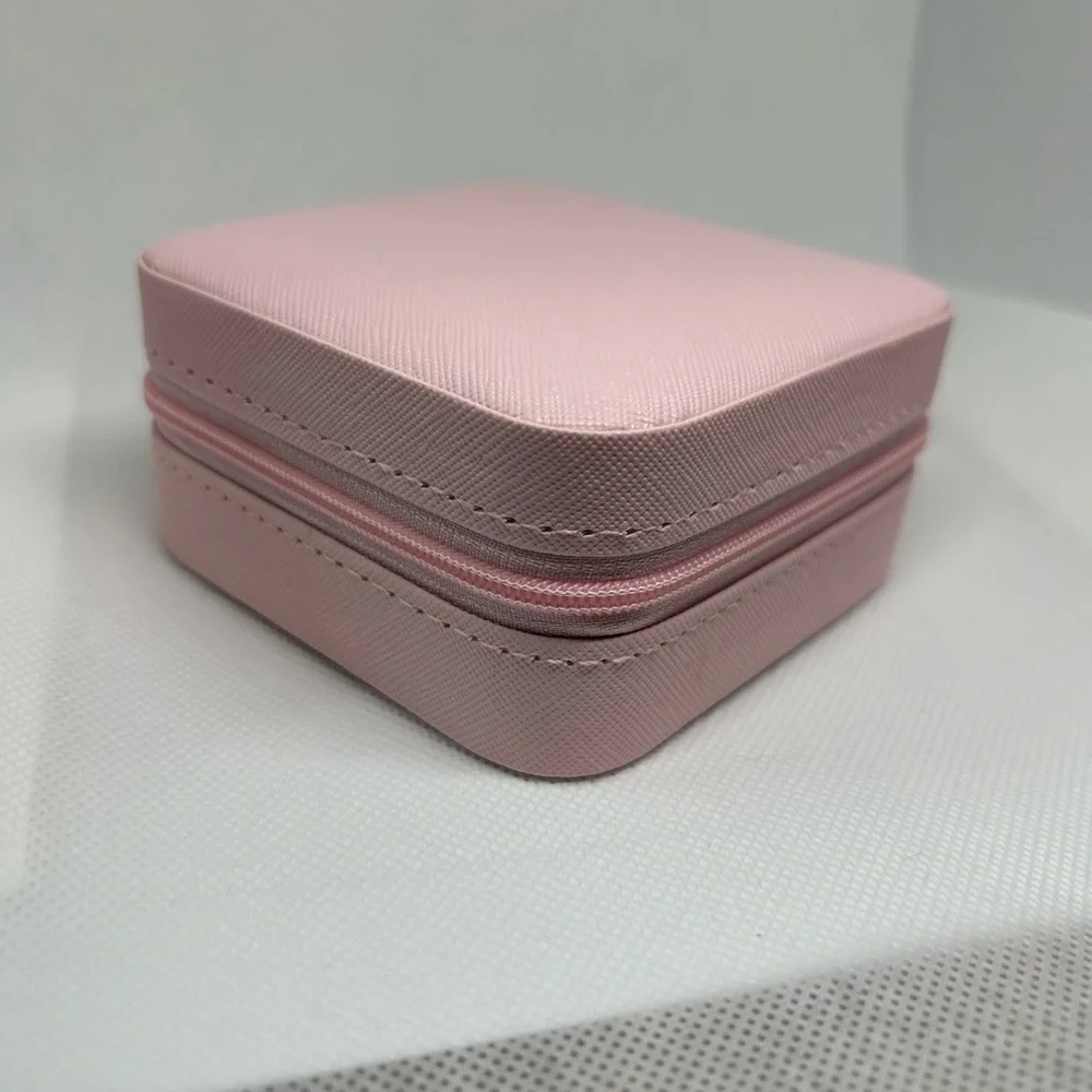 Elegant Pink Mirror Jewelry Organizer‎